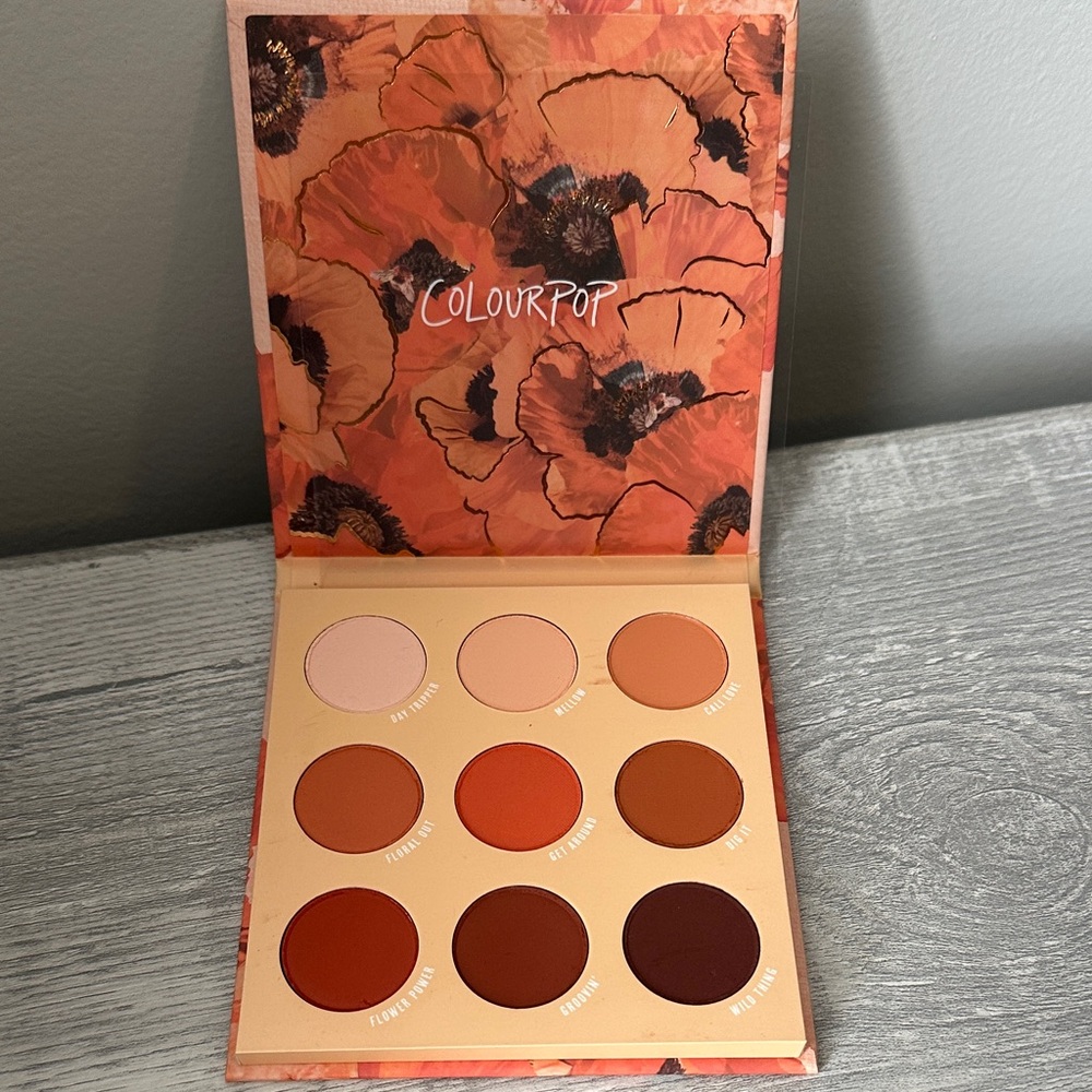 NWOT ColourPop Eyeshadow Palette - Bold Warm Shades